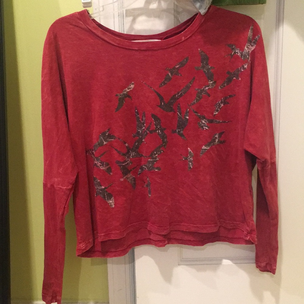 Project Social T Long sleeve with birds